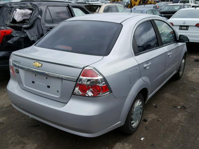 KL1TD5DEXAB125038 - 2010 CHEVROLET AVEO LS GRAY photo 4