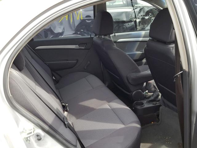 KL1TD5DEXAB125038 - 2010 CHEVROLET AVEO LS GRAY photo 6