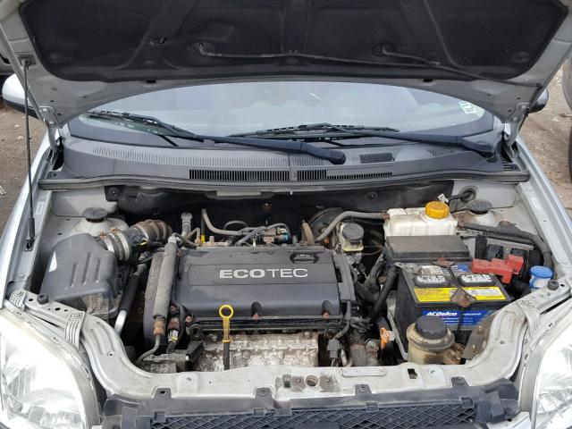 KL1TD5DEXAB125038 - 2010 CHEVROLET AVEO LS GRAY photo 7