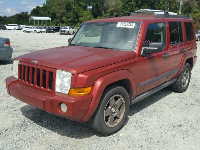 1J8HH48N36C226536 - 2006 JEEP COMMANDER BURGUNDY photo 2