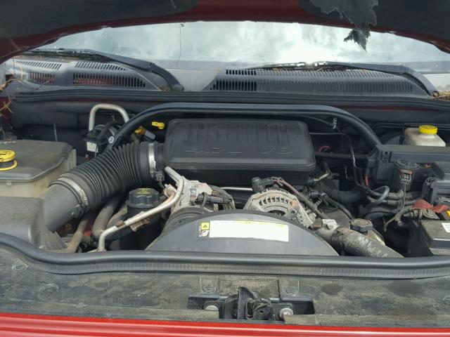 1J8HH48N36C226536 - 2006 JEEP COMMANDER BURGUNDY photo 7