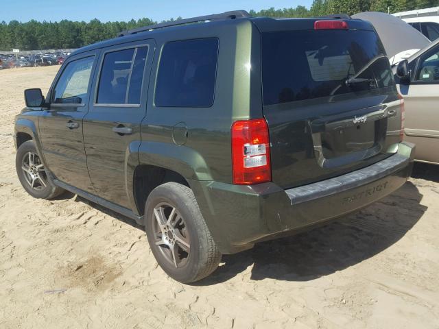 1J8FT28W68D766530 - 2008 JEEP PATRIOT GREEN photo 3