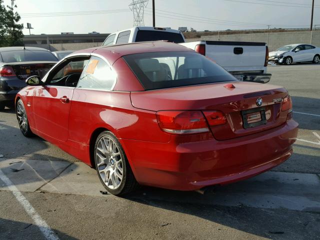 WBAWR33517PX79772 - 2007 BMW 328 I SULE RED photo 3