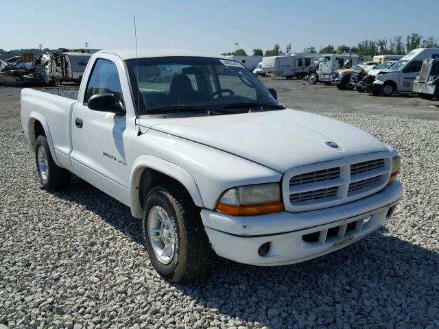 1B7FL36N92S507119 - 2002 DODGE DAKOTA SPO WHITE photo 1