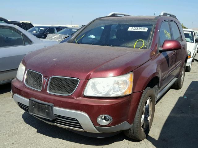 2CKDL33F786283552 - 2008 PONTIAC TORRENT RED photo 2