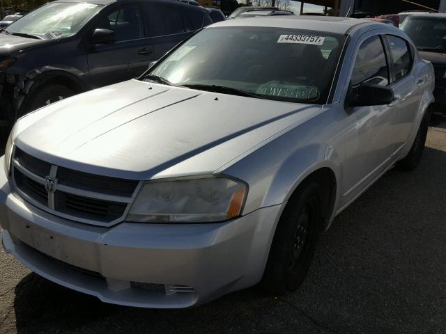 1B3LC46K88N669928 - 2008 DODGE AVENGER SE SILVER photo 2