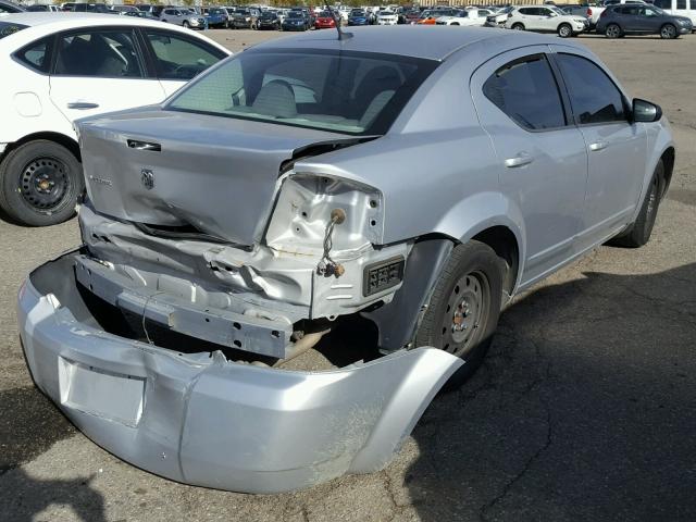 1B3LC46K88N669928 - 2008 DODGE AVENGER SE SILVER photo 4