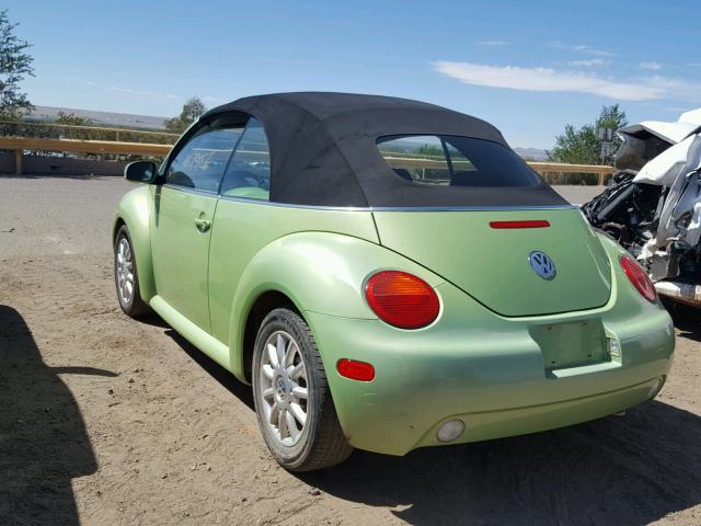 3VWCM31Y34M315351 - 2004 VOLKSWAGEN NEW BEETLE 绿色 照片 3