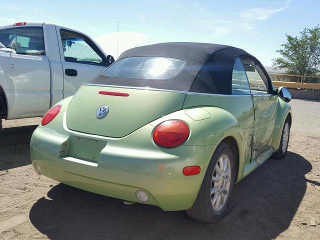 3VWCM31Y34M315351 - 2004 VOLKSWAGEN NEW BEETLE 绿色 照片 4