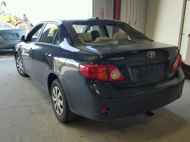 JTDBL40E89J020670 - 2009 TOYOTA COROLLA BLACK photo 3