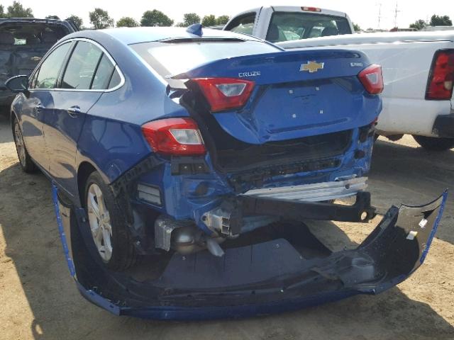 1G1BF5SM9J7144426 - 2018 CHEVROLET CRUZE PREM BLUE photo 3