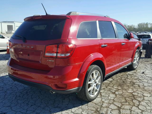 3C4PDCDG2DT567248 - 2013 DODGE JOURNEY CR RED photo 4