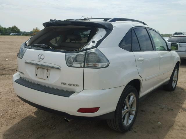 JTJGW31U360004131 - 2006 LEXUS RX 400 WHITE photo 4