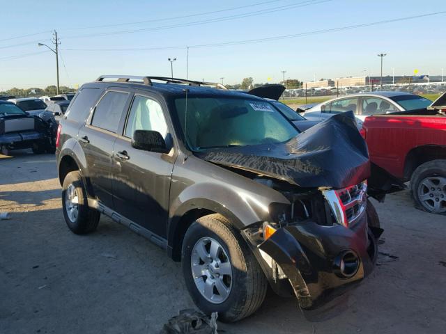 1FMCU0EG3CKA43002 - 2012 FORD ESCAPE BLACK photo 1