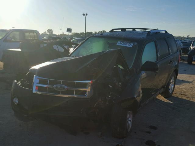 1FMCU0EG3CKA43002 - 2012 FORD ESCAPE BLACK photo 2