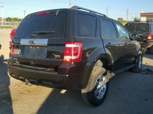 1FMCU0EG3CKA43002 - 2012 FORD ESCAPE BLACK photo 4