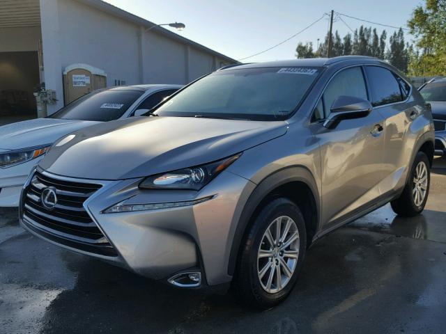 JTJYARBZ5G2043812 - 2016 LEXUS NX 200T GRAY photo 2