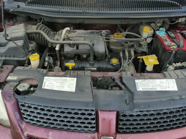 1B4GP253X1B206275 - 2001 DODGE CARAVAN SE BURGUNDY photo 7