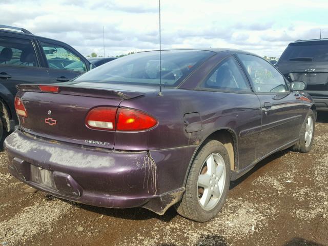 1G1JF12T2W7132718 - 1998 CHEVROLET CAVALIER Z PURPLE photo 4