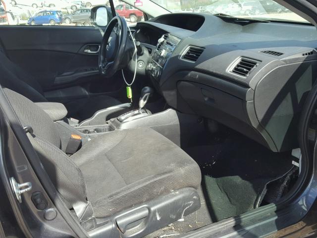 2HGFB2F50DH545606 - 2013 HONDA CIVIC LX GRAY photo 5