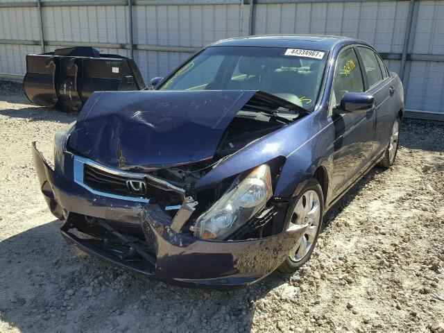 1HGCP2F86AA153044 - 2010 HONDA ACCORD EXL BLUE photo 2