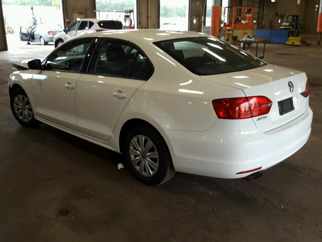 3VW2K7AJ3DM209476 - 2013 VOLKSWAGEN JETTA BASE Սպիտակ լուսանկար 3