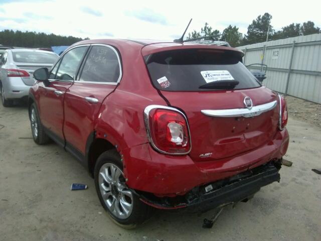 ZFBCFXDT1GP351383 - 2016 FIAT 500X LOUNG RED photo 3