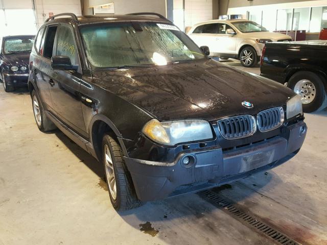 WBXPA93455WD03364 - 2005 BMW X3 3.0I BLACK photo 1