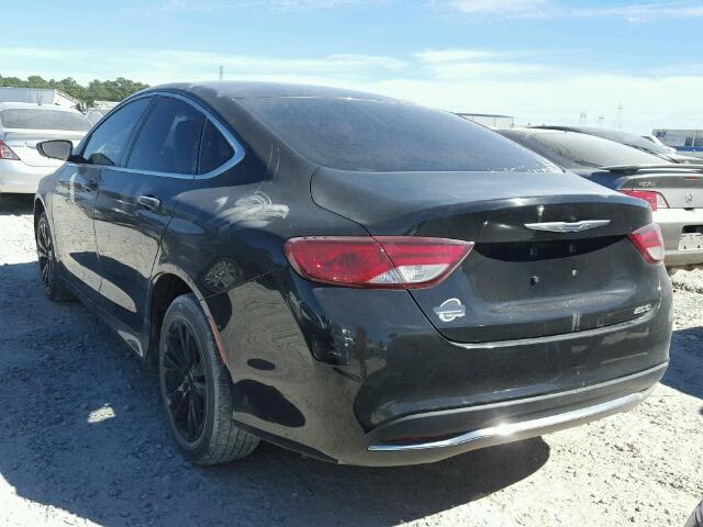 1C3CCCAB0FN537070 - 2015 CHRYSLER 200 BLACK photo 3