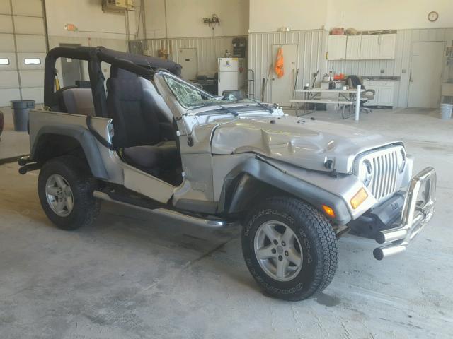 1J4FA39S34P743630 - 2004 JEEP WRANGLER X SILVER photo 1