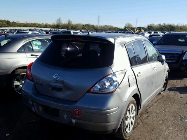 3N1BC1CP1AL360688 - 2010 NISSAN VERSA S GRAY photo 4