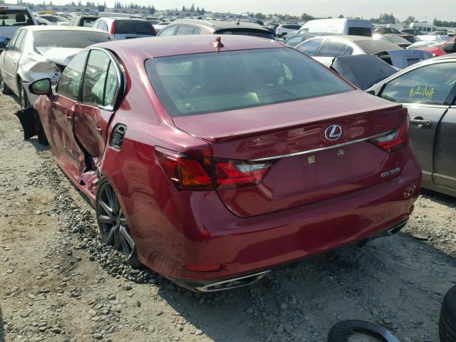 JTHBE1BL7D5009132 - 2013 LEXUS GS 350 RED photo 3