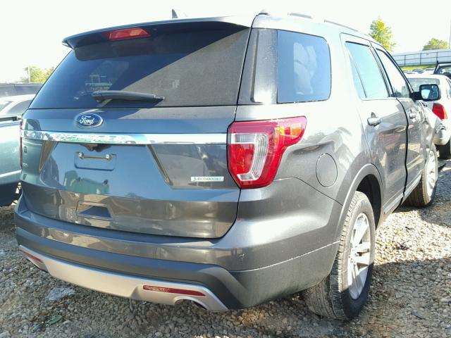 1FM5K7DH6HGC65867 - 2017 FORD EXPLORER X GRAY photo 4