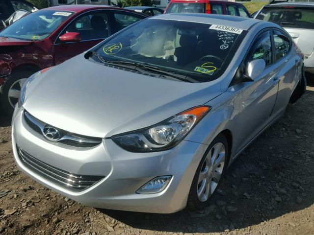 5NPDH4AE9BH021852 - 2011 HYUNDAI ELANTRA GL SILVER photo 2