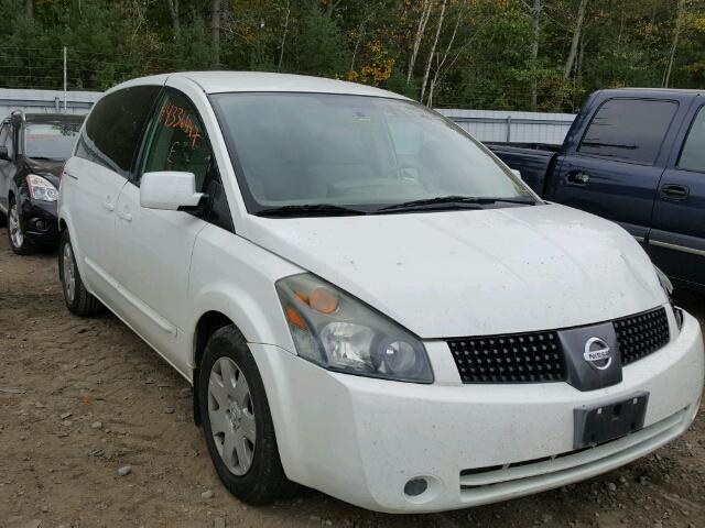 5N1BV28U34N345122 - 2004 NISSAN QUEST S WHITE photo 1