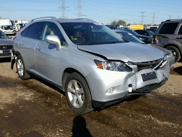 2T2BK1BA1CC134455 - 2012 LEXUS RX SILVER photo 1