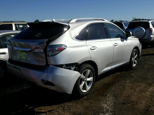 2T2BK1BA1CC134455 - 2012 LEXUS RX SILVER photo 4