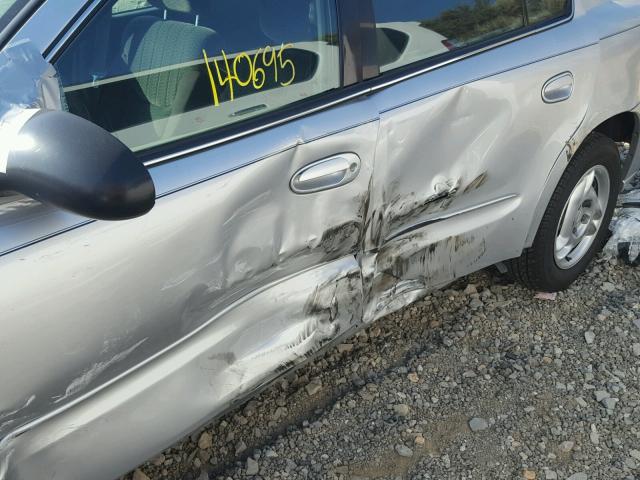 1G2NE52F14M597684 - 2004 PONTIAC GRAND AM S SILVER photo 10