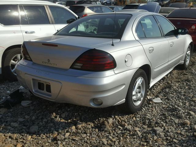 1G2NE52F14M597684 - 2004 PONTIAC GRAND AM S SILVER photo 4