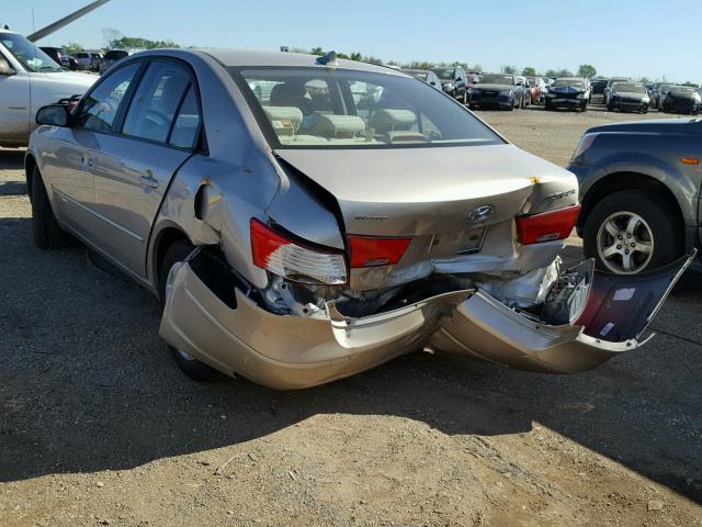 5NPET4AC0AH631364 - 2010 HYUNDAI SONATA TAN photo 3