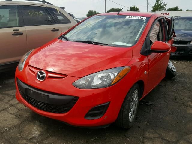 JM1DE1KY8E0171856 - 2014 MAZDA MAZDA2 SPO RED photo 2