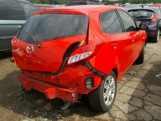 JM1DE1KY8E0171856 - 2014 MAZDA MAZDA2 SPO 红色 照片 4