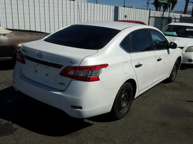 3N1AB7AP7DL775927 - 2013 NISSAN SENTRA S WHITE photo 4