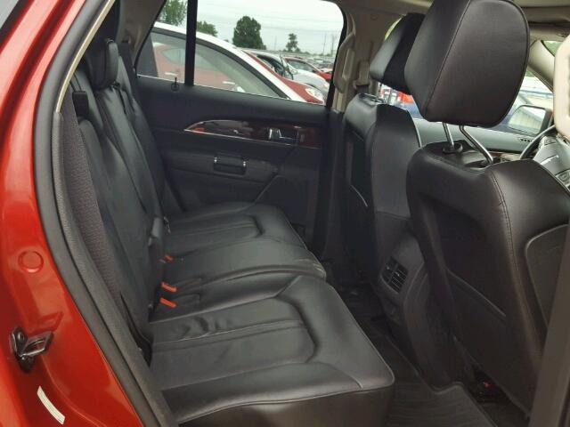 2LMDJ6JK5EBL15044 - 2014 LINCOLN MKX RED photo 6