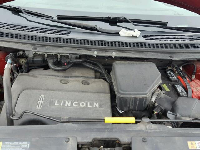 2LMDJ6JK5EBL15044 - 2014 LINCOLN MKX RED photo 7