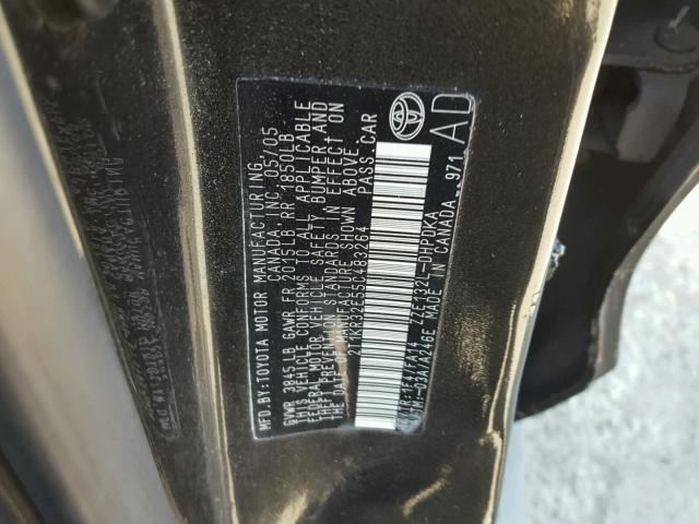 2T1KR32E55C483264 - 2005 TOYOTA MATRIX 黑色 照片 10