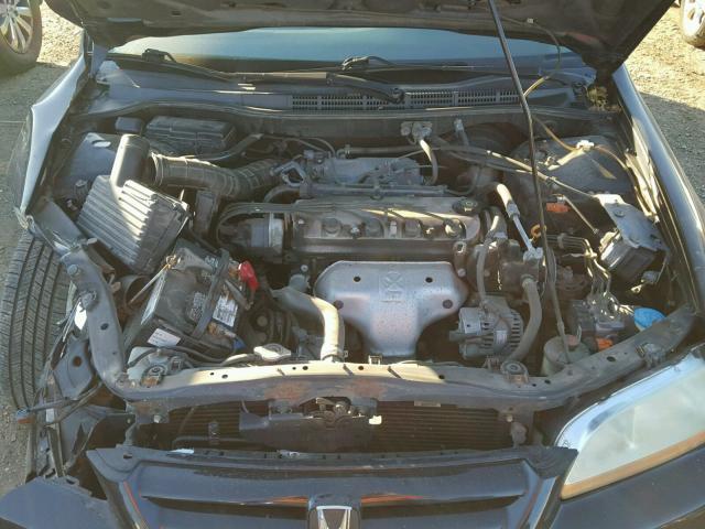 1HGCG56631A143023 - 2001 HONDA ACCORD EX BLACK photo 7