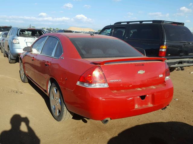 2G1WD58CX81262577 - 2008 CHEVROLET IMPALA SUP 红色 照片 3