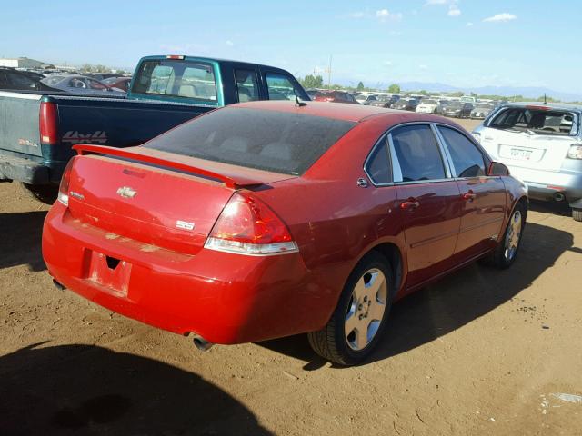 2G1WD58CX81262577 - 2008 CHEVROLET IMPALA SUP 红色 照片 4