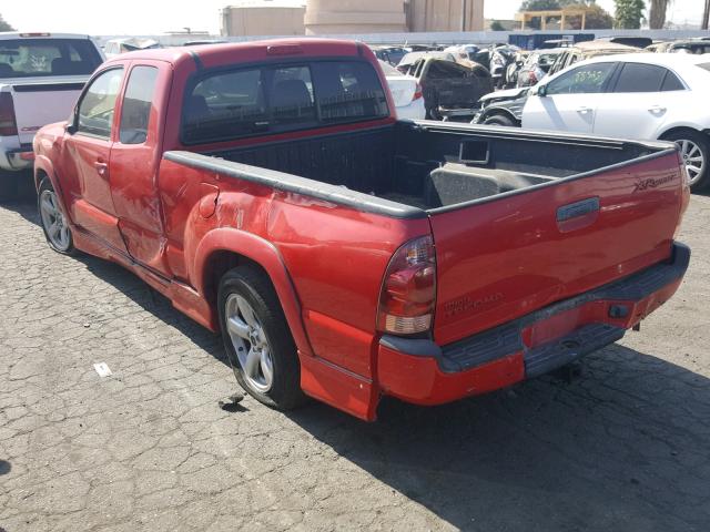 5TETU22N96Z259343 - 2006 TOYOTA TACOMA X-R RED photo 3